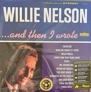 Willie Nelson – ... And Then I Wrote (1962) - New LP Record 2021 Analogue Productions Liberty 180 gram Vinyl - Country