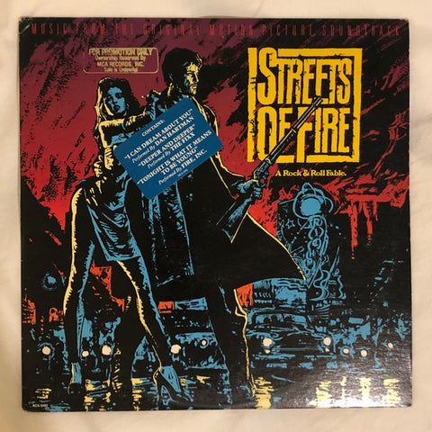 Various ‎– Streets Of Fire - Music From The Original Motion Picture - VG+ 1984 MCA USA Promo Vinyl - Soundtrack