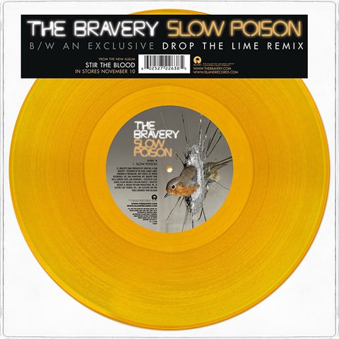The Bravery – Slow Poison - New 10" EP Record 2009 Island Def Jam UK Orange Vinyl - Indie Rock / Indie Rock / Electro