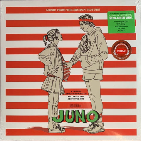 Various ‎– Juno (Music From The Motion Picture 2007) - New LP Record 2022 Rhino/Fox Music USA Neon Green Vinyl - Soundtrack