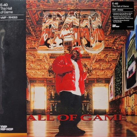 E-40 – Tha Hall Of Game (1996) - New 2 LP Record Jive Vinyl Me, Please. USA Red Galaxy Vinyl & Booklet - Hip Hop