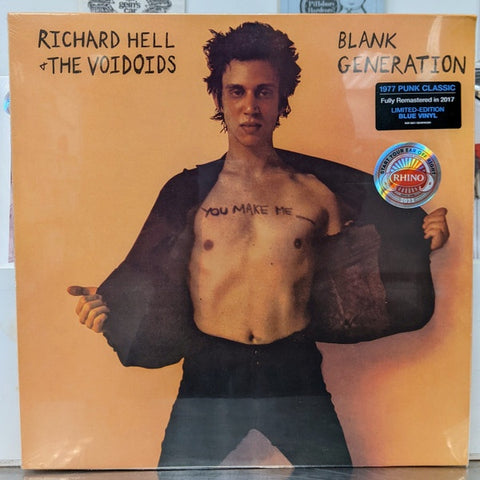 Richard Hell & The Voidoids – Blank Generation (1977) - Mint- LP Record 2022 Sire Rhino Blue Vinyl - Punk