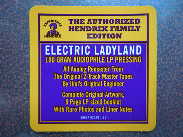 The Jimi Hendrix Experience ‎– Electric Ladyland  (1968) - New 2 LP Record 2015 Legacy 180 gram Vinyl & Book - Psychedelic Rock - Shuga Records