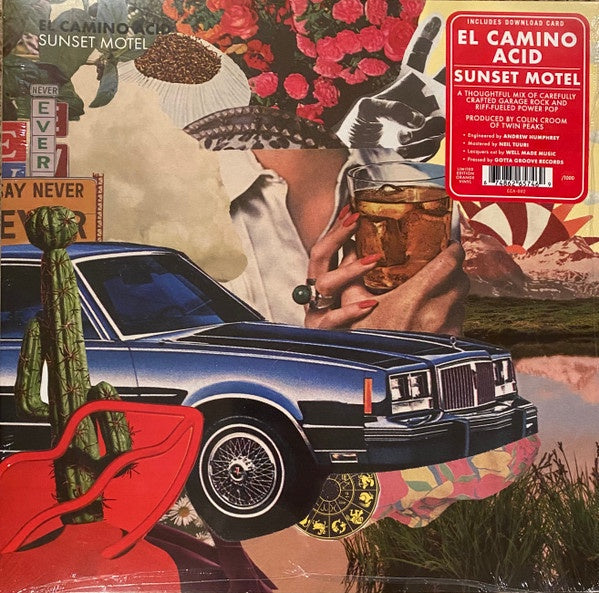 El Camino Acid – Sunset Motel - New LP Record 2022 ECA Sunset Orange Vinyl & Download - Garage Rock / Power Pop - Shuga Records