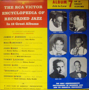 Various – The RCA Victor Encyclopedia Of Recorded Jazz: Album 7 - VG+ 10" 1956 Mono USA - Jazz - Shuga Records