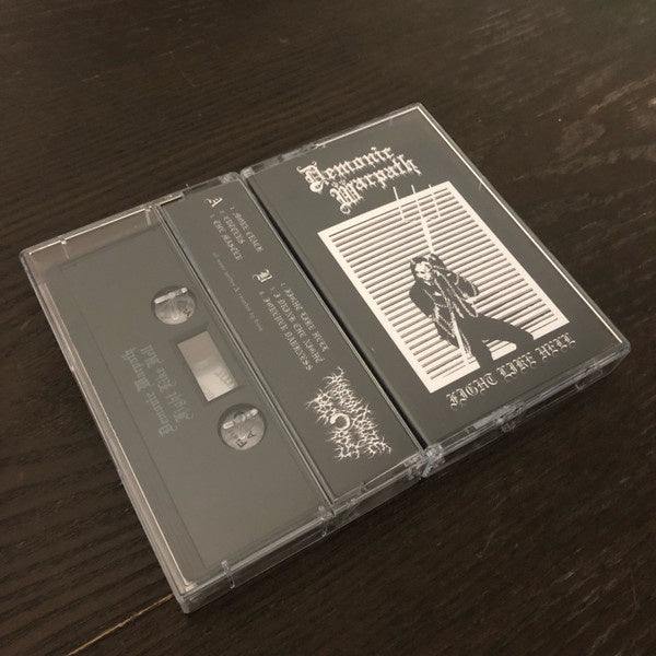 Demonic Warpath – Fight Like Hell - New Cassette 2022 American Decline Tape - Local Chicago Black Metal - Shuga Records