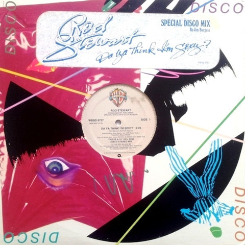 Rod Stewart – Da Ya Think I'm Sexy? (Special Disco Mix) / Scarred And Scared - VG+ 12" Single Record 1978 Warner USA Vinyl - Disco / Pop