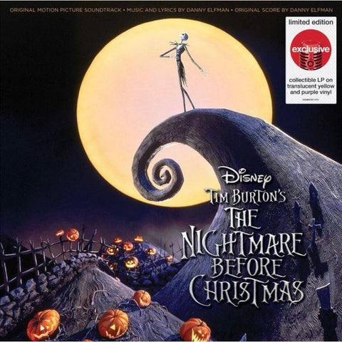 Danny Elfman – Tim Burton's The Nightmare Before Christmas (Original Motion Picture 1993) - New 2 LP Record 2022 Walt Disney Target Exclusive Purple & Yellow Vinyl - Soundtrack