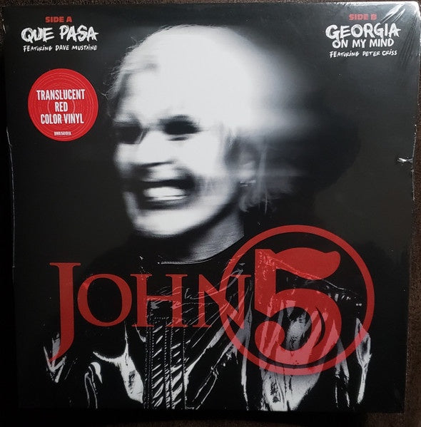 John 5 – Que Pasa / Georgia On My Mind - New 7" Single Record 2022 Big Machine Red Translucent Vinyl - Rock - Shuga Records