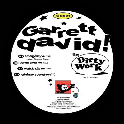 Garrett David – The Dirty Work - New 12" EP Record 2022 Global Swing Vinyl - Chicago House