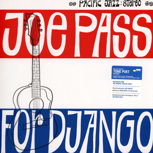 Joe Pass – For Django - (1964) New LP Record 2021 Pacific Jazz  Blue Note Tone Poet Series 180 gram Vinyl - Jazz / Bop - Shuga Records