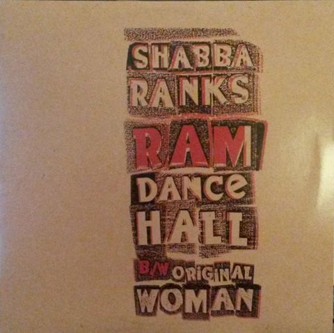 Shabba Ranks – Ram Dancehall / Original Woman - VG+ 12" Single Record 1994 Epic USA Vinyl - Reggae / Dancehall