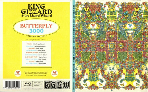 King Gizzard And The Lizard Wizard – Butterfly 3000: Ocular Edition - New DVD Blu-ray & Jason Galea Photo Kooklet - Psychedelic Rock