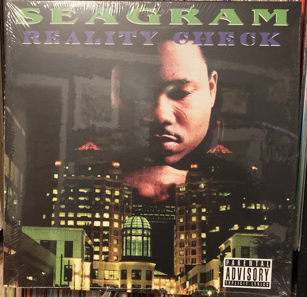 Seagram – Reality Check (1994) - Mint- 2 LP Record Seagram USA Green Splatter Vinyl & Numbered - Hip Hop - Shuga Records