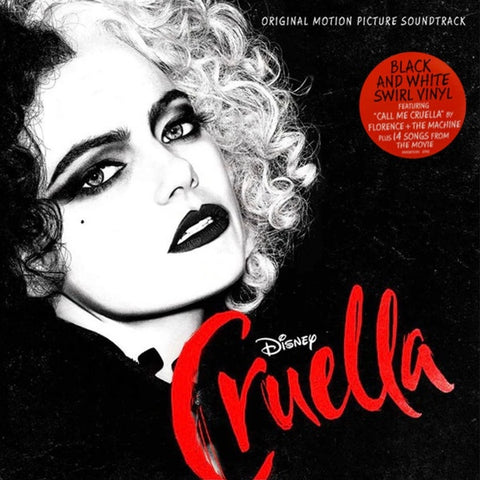 Various ‎– Cruella (Original Motion Picture) - Mint- LP Record 2022 Walt Disney Black & White Swirl Vinyl - Soundtrack