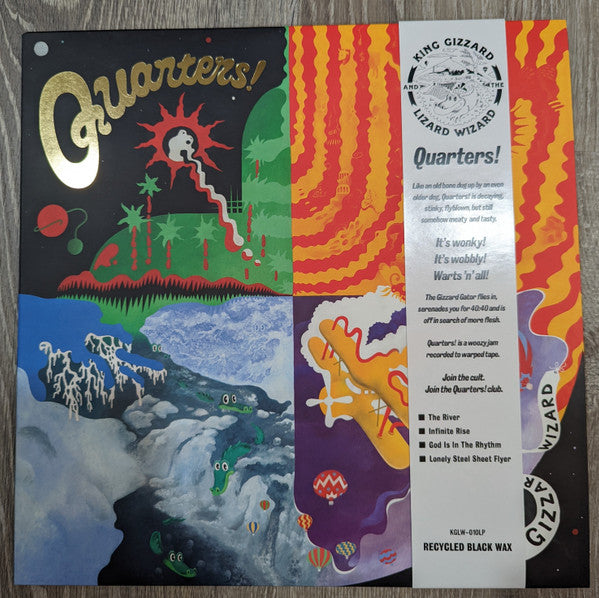 King Gizzard & The Lizard Wizard - Quarters! (2015) - New LP Record 2022 KGLW Recycled Black Wax Vinyl - Psychedelic Rock / Garage Rock - Shuga Records