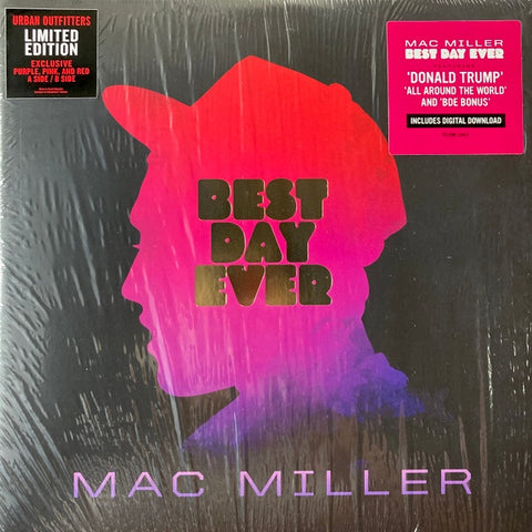 Mac Miller – Best Day Ever (2011) - New 2 LP Record 2021 Rostrum Urban Outfitters Pink, Purple & Red Vinyl & Download - Hip Hop