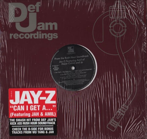 Jay-Z Featuring Jah & Amil / Ja Rule / Wu-Tang Clan – Can I Get A... - VG+ 12" EP Single Record 1998 Def Jam USA Vinyl - Hip Hop