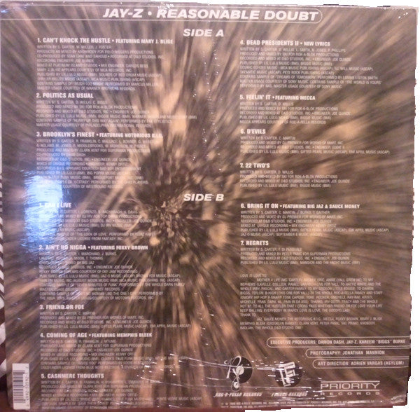 Jaÿ-Z – Reasonable Doubt - VG+ 2 LP Record 1996 Roc-A-Fella USA Original Rare Vinyl - Hip Hop - Shuga Records