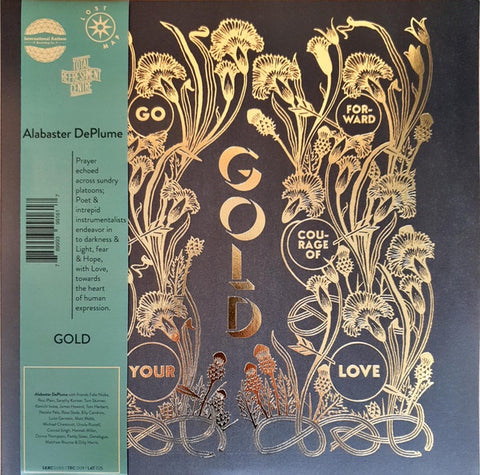 Alabaster DePlume – Gold – Go Forward in the Courage of Your Love - New 2 LP Record 2022 International Anthem Recording Company Vinyl - Jazz / Experimental / Spoken Word
