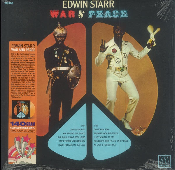 Edwin Starr – War And Peace (1970) - New LP Record 2022 Motown Orange Vinyl - Soul / Funk