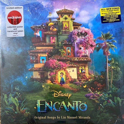 Various – Encanto - Mint- LP Record 2022 Walt Disney Target Exclusive Green Vinyl, Insert & Poster - Soundtrack