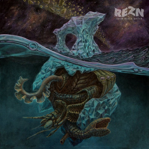 REZN ‎– Calm Black Water (2018) - New LP Record 2022 Self Released Azure Transparent Vinyl & Insert - Chicago Doom Metal / Stoner Rock