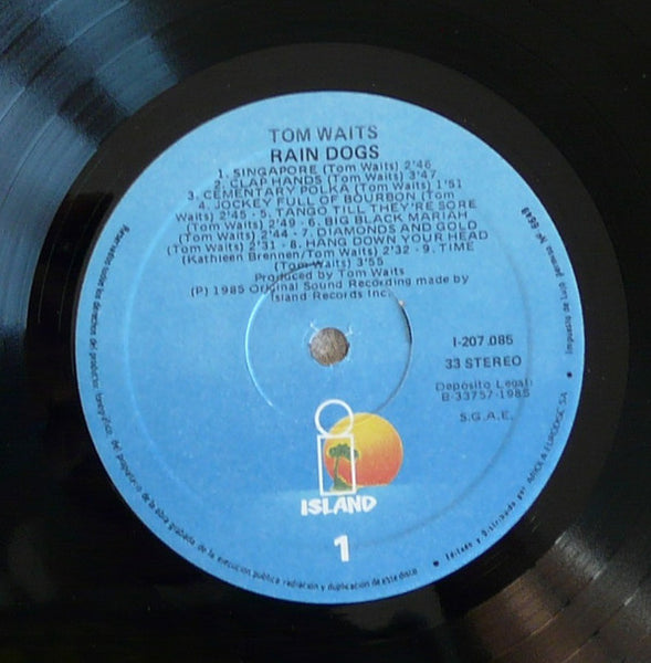 Tom Waits ‎– Rain Dogs - VG+ LP Record 1985 Island Spain Import Vinyl - Blues Rock - Shuga Records