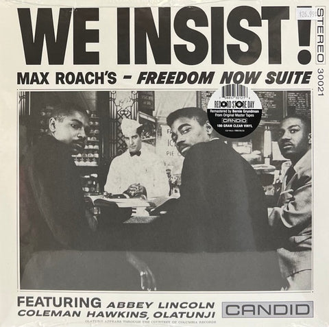 Max Roach – We Insist! Max Roach's Freedom Now Suite (1961) - Mint- LP Record Store Day 2022 Candid RSD 180 gram Clear Vinyl - Jazz / Afro-Cuban / Hard Bop