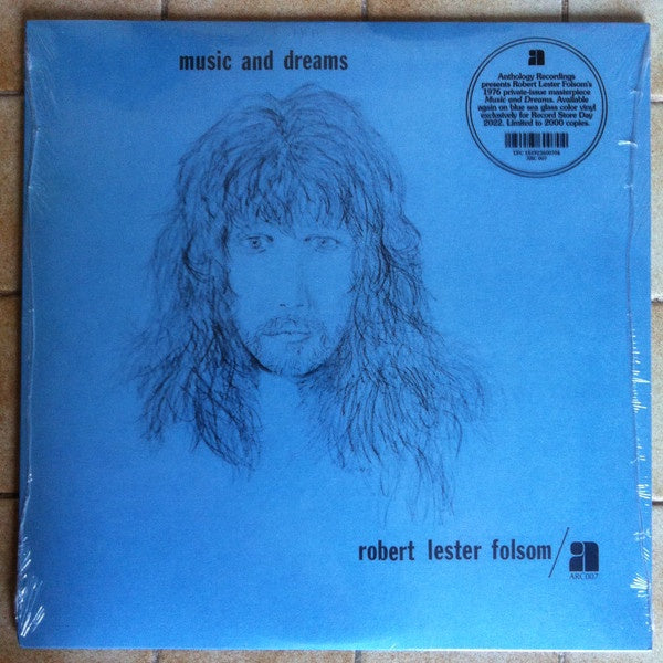 Robert Lester Folsom - Music And Dreams (1976)  - New LP Record Store Day 2022 Anthology Blue Sea Glass Vinyl - Psychedelic Rock / AOR / Folk Rock - Shuga Records