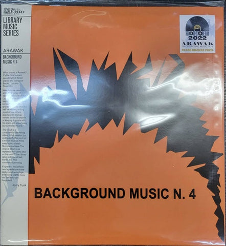 Arawak – Background Music N. 4 (1979) - New LP Record Store Day 2022 BTF Italy RSD Clear Orange Vinyl - Jazz / Jazz-Funk / Instrumental