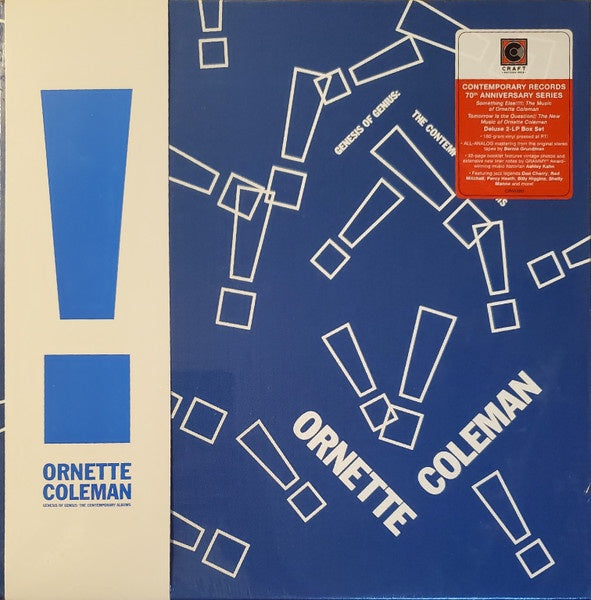 Ornette Coleman – Genesis Of Genius: The Contemporary Albums (Something Else!!!! (1958) / Tomorrow Is The Question! (1959) New 2 LP Record Box Set 2022 Craft / Contemporary 180 gram Vinyl & Booklet - Jazz / Bop / Free Jazz