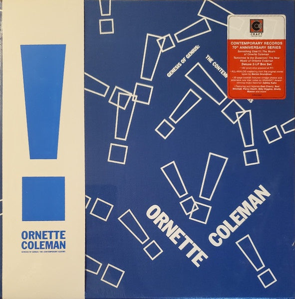 Ornette Coleman - Genesis Of Genius: The Contemporary Albums (Something Else!!!! (1958) / Tomorrow Is The Question! (1959) - New 2 LP Record Box Set 2022 Craft Contemporary 180 gram Vinyl & Booklet - Jazz / Bop / Free Jazz - Shuga Records