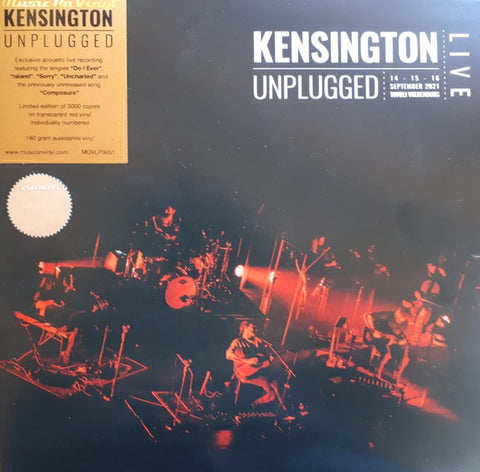 Kensington – Unplugged - New 2 LP Record Store Day 2022 Music On Vinyl 180 gram Red Vinyl & Numbered - Indie Rock