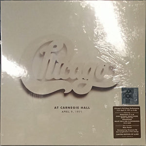 Chicago – At Carnegie Hall - April 9, 1971 (1971) - New 3 LP Record Store Day 2022 Rhino RSD Vinyl & Poster - Classic Rock