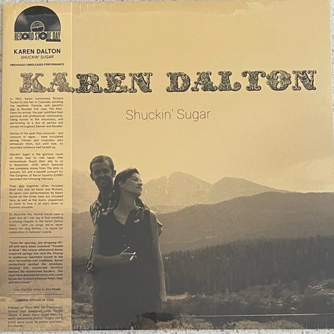 Karen Dalton - Shuckin' Sugar - New LP Record Store Day 2022 Delmore RSD Clear Vinyl - Folk / Folk Rock