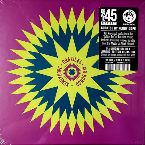 Various – Brazil 45: Mr Bongo x Kenny Dope - New 5x 7" Single Record Store Day Box Set 2022 Mr Bongo RSD UK Vinyl - Latin / Funk / Soul / MPB