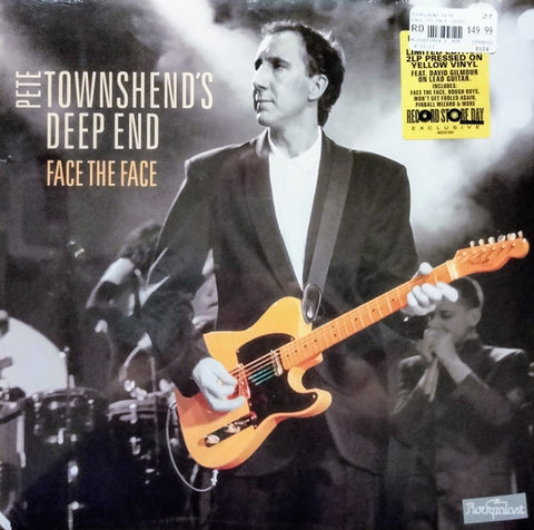 Pete Townshend's Deep End – Face The Face - New 2 LP Record Store Day 2022 Mercury RAS Yellow Vinyl - Classic Rock / Blues Rock