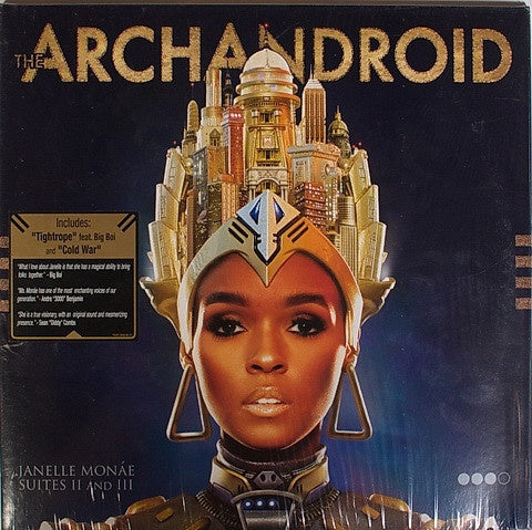 Janelle Monáe ‎– The Archandroid - Mint- 2 LP Record 2010 Bad Boy Wondaland Vinyl & Insert - Neo Soul / R&B / Soul
