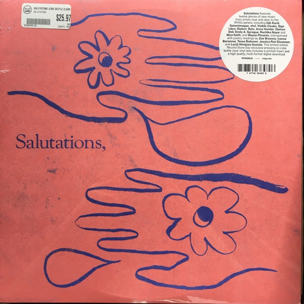 Various Artists - Salutations - New LP Record Store Day 2022 Rvng Intl RSD Coke Bottle Clear Vinyl - Electronic / Ambient / Minimal - Shuga Records