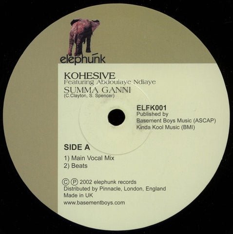 Kohesive – Summa Ganni / Valdez In The Country - New 12" Single Record 2002  Elephunk Uk Vinyl - Deep House