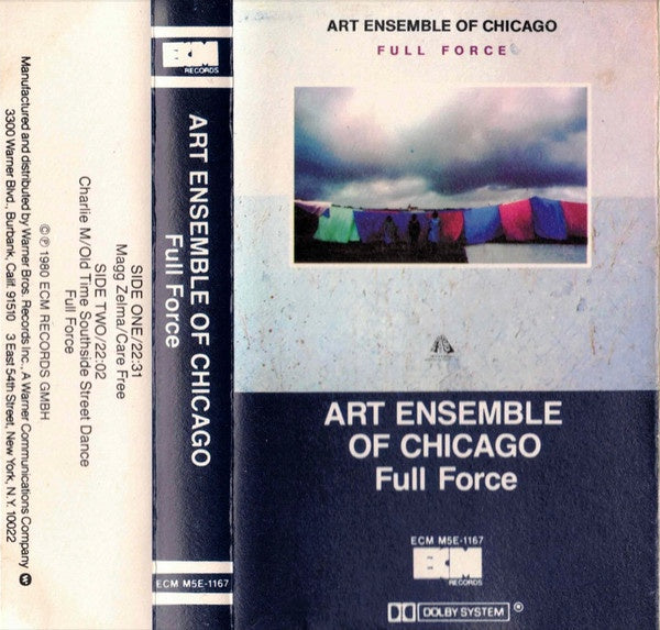Art Ensemble Of Chicago – Full Force - Used Cassette 1980 ECM Tape - Free Jazz - Shuga Records