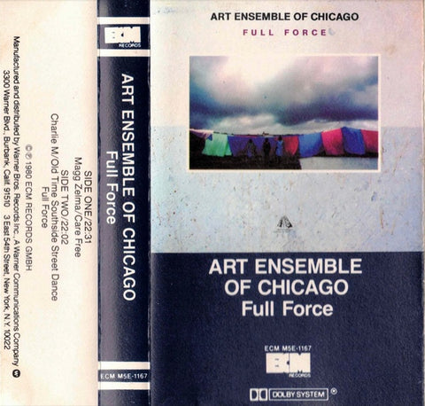 Art Ensemble Of Chicago – Full Force - Used Cassette 1980 ECM Tape - Free Jazz