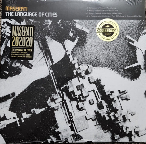 Maserati - The Language of Cities (20th Anniversary Edition) - New 2 LP Record 2022 Temporary Residence Limited  Clear With Red and Yellow High-Melt Vinyl - Math Rock / Post Rock