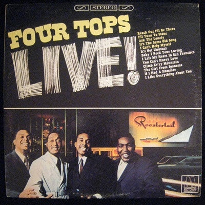 Four Tops – Four Tops Live - VG+ LP Record 1966 Motown USA Vinyl - Soul / Funk
