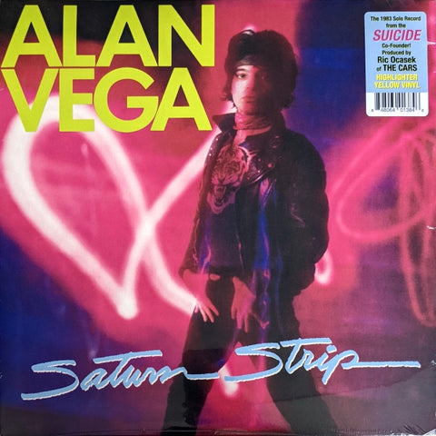 Alan Vega – Saturn Strip (1983) - New LP Record 2022 Real Gone Music Yellow Vinyl - Electronic / New Wave / Minimal