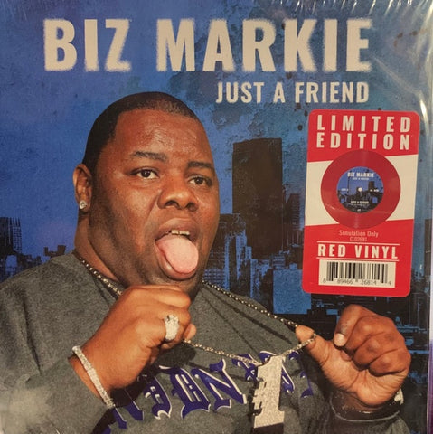 Biz Markie – Just A Friend / Instrumental (1989) - New 7" Singel Record 2022 Cleopatra Red Vinyl - Pop Rap