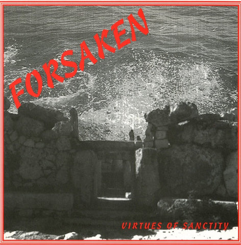 Forsaken – Virtues Of Sanctity - Mint- 7" EP Record 1992 Arkham Productions France Vinyl & Insert - Doom Metal