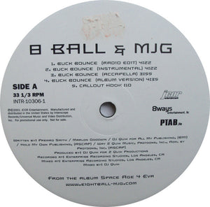 8 Ball & MJG Feat. DJ Quik – Buck Bounce - VG+ 12" Single USA 2001 (Promo) - Hip Hop - Shuga Records Chicago