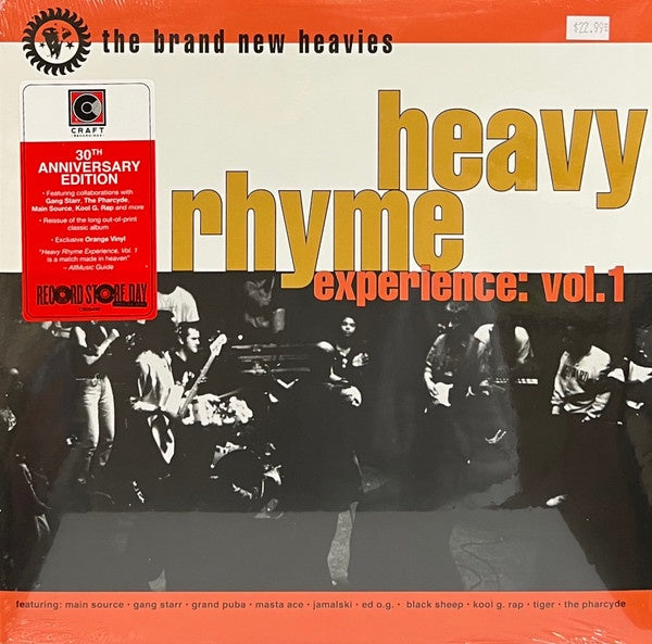 The Brand New Heavies - Heavy Rhyme Experience: Vol. 1 (1992) - New LP Record Store Day 2022 Craft Recordings Orange Vinyl - Hip Hop / Acid Jazz / Funk - Shuga Records